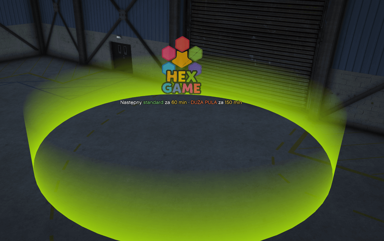 Punkt startowy Hex Game z licznikiem do następnego eventu